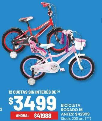 Changomas Bicicleta rodado 16 oferta
