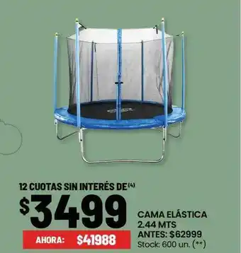 Changomas Cama elástica 2.44 mts oferta