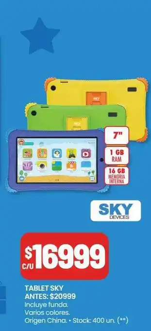 Changomas Tablet sky oferta