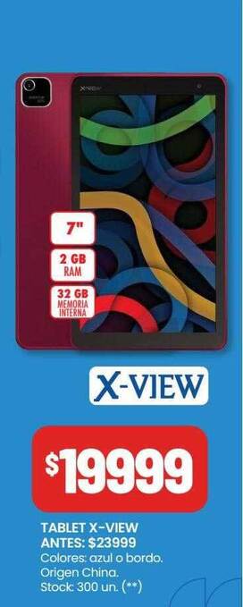 Changomas Tablet x-view oferta