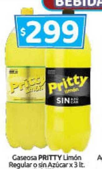 Cordiez Gaseosa pritty limón regular o sin azúcar oferta