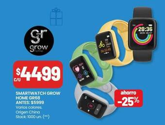 Changomas Smartwatch grow home gr68 oferta