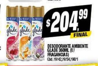 Supermercados Yaguar Desodorante Ambiente Glade 360ml oferta