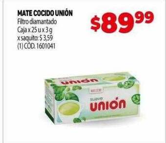 Makro Mate cocido unión oferta