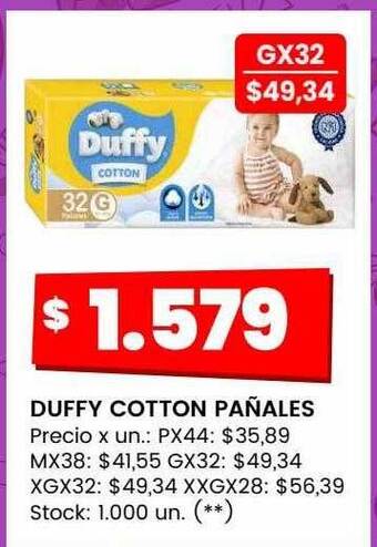Changomas Duffy cotton pañales oferta