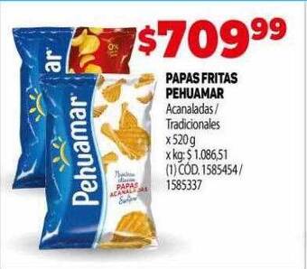 Makro Papas fritas pehuamar oferta