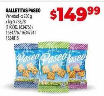 Makro Galletitas paseo oferta