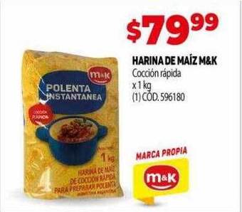 Makro Harina de maíz m&k oferta