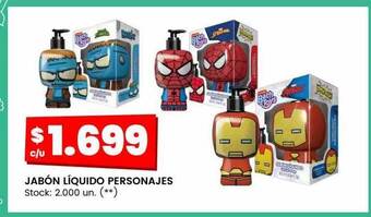 Changomas Jabón líquido personajes oferta