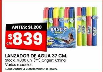 Changomas Lanzador de agua 37 cm oferta