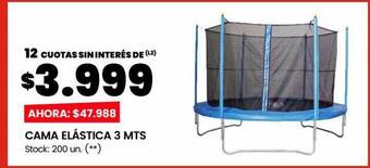 Cama elástica 3 mts