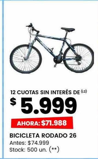 Changomas Bicicleta rodado 26 oferta