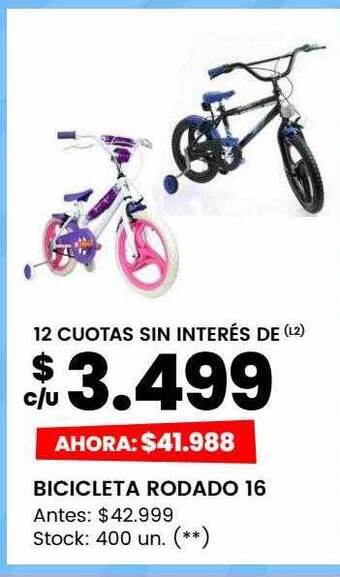 Changomas Bicicleta rodado 16 oferta