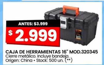 Changomas Caja de herramientas 16 oferta