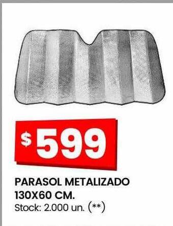 Changomas Parasol metalizado oferta
