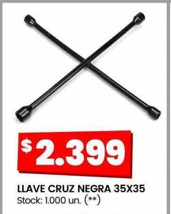Changomas Llave cruz negra 35x35 oferta