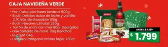 Changomas Caja navideña verde oferta