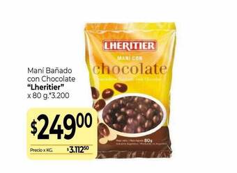 La Anonima Maní bañado con chocolate oferta