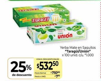 La Anonima Yerba mate en saquitos oferta