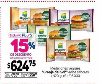 La Anonima Medallones veggies oferta