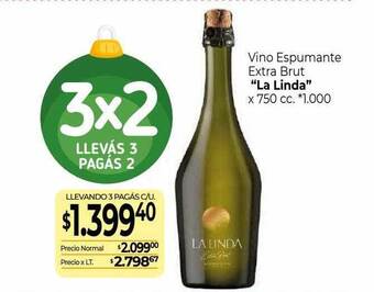 La Anonima Vino espumante extra brut oferta