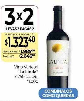 La Anonima Vino varietal oferta