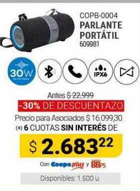 Cooperativa Obrera Parlante portátil oferta