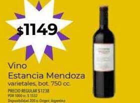 Supermercados Vea Vino estancia mendoza oferta
