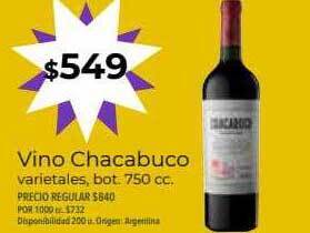 Supermercados Vea Vino chacabuco oferta