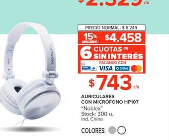 Carrefour Auriculares con micrófono hp107 oferta