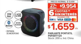 Carrefour Parlante portátil psparty20 oferta