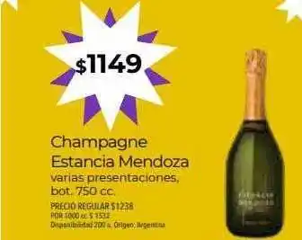 Supermercados Vea Champagne estancia mendoza oferta