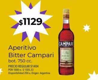 Supermercados Vea Aperitivo bitter campari oferta