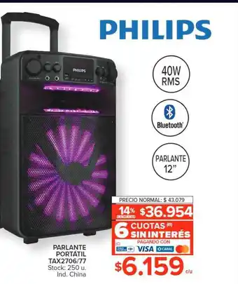 Parlante portátil tax2706 77 philips
