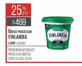 Disco Queso procesado finlandia oferta