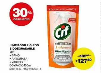 Atomo Conviene Limpiador líquido biodegradable cif 30% descuento oferta
