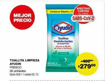 Atomo Conviene Toallita limpieza ayudin oferta