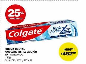 Atomo Conviene Crema dental colgate triple acción 25% descuento oferta