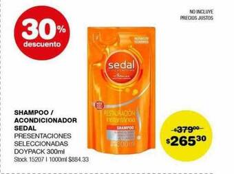 Atomo Conviene Shampoo acondicionador sedal 30% descuento oferta