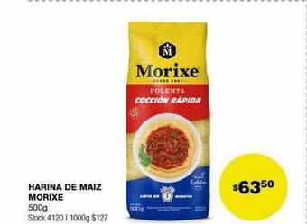 Atomo Conviene Harina de maiz morixe oferta