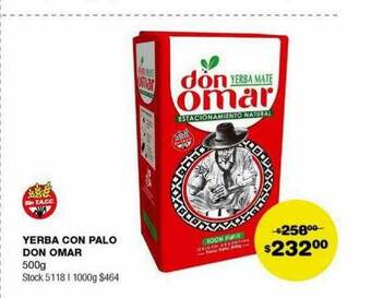 Atomo Conviene Yerba con palo don omar oferta
