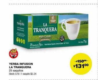 Atomo Conviene Yerba infusion la tranquera oferta