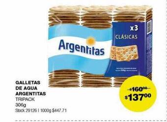 Atomo Conviene Galletas de agua argentitas oferta