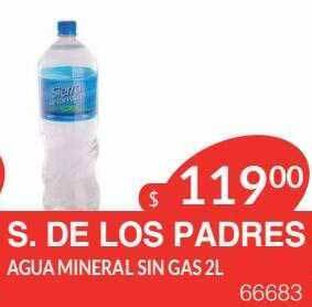 Masivos S. de los padres agua mineral sin gas oferta