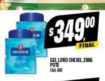 Supermercados Yaguar Gel Lord Chesel. 280g Pote oferta