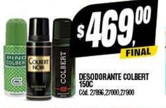Supermercados Yaguar Desodorante Colbert 150c oferta