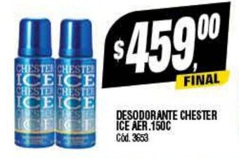 Supermercados Yaguar Desodorante Chester Ice Aer. 150c oferta
