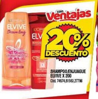 Supermercados Yaguar Shampoo/Enjuague Elvive x 200 oferta