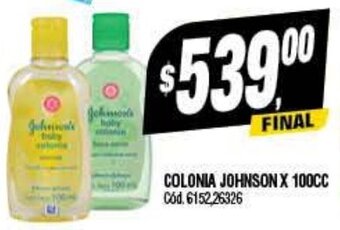 Supermercados Yaguar Colonia Johnson x 100cc oferta