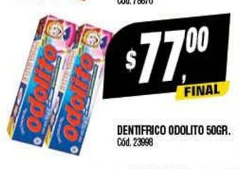 Supermercados Yaguar Dentifrico Odolito 50gr oferta